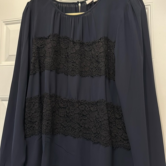 LOFT multi-media blouse - Picture 1 of 5